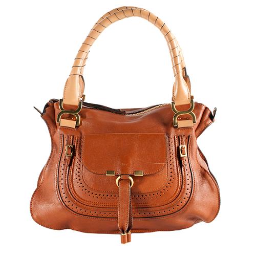 Chloe Leather Marcie Small Satchel Handbag
