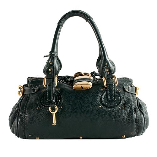 Chloe Leather Paddington Medium Satchel Handbag