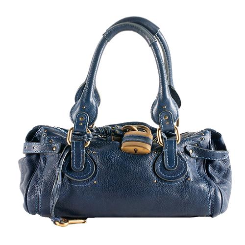 Chloe Leather Paddington Medium Satchel Handbag