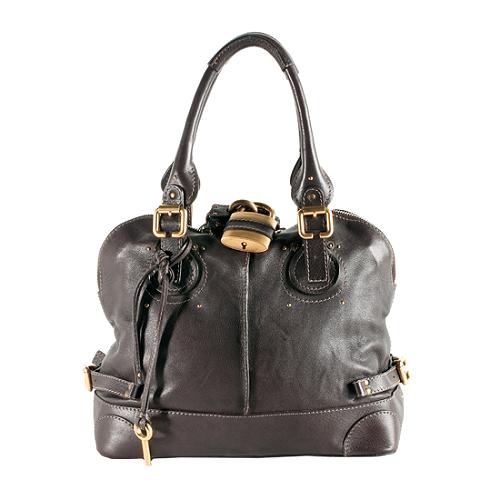 Chloe Leather Paddington Tall Satchel Handbag