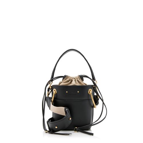 roy mini leather bucket bag