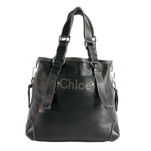 Chloe Leather Studded Patsy Small Tote