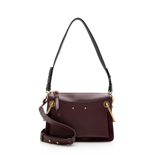 Chloe Leather Suede Roy Small Shoulder Bag
