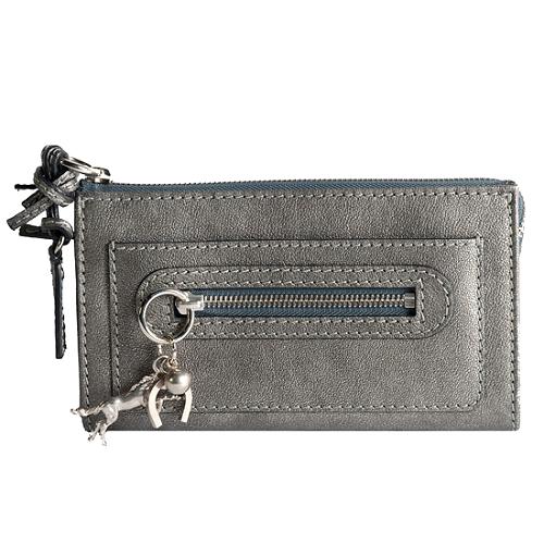 Chloe Leather Zip Around Wallet