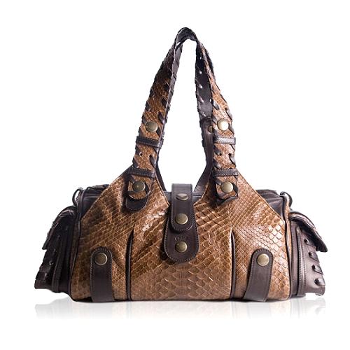 Chloe Limited Edition Silverado Python Shoulder Handbag