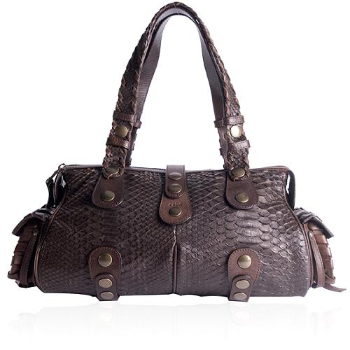 Chloe Limited Edition Silverado Python Shoulder Handbag