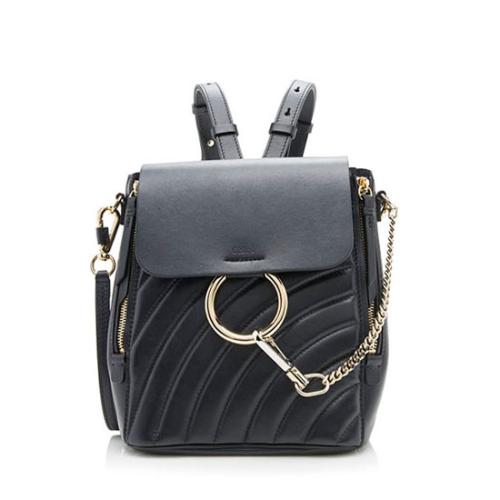 Chloe Quilted Calfskin Faye Small Backpack