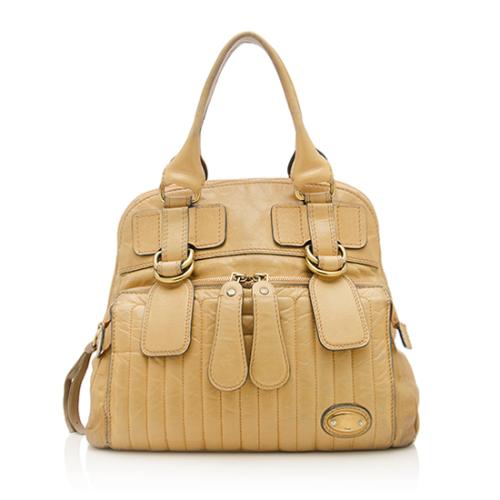 Chloe Quilted Leather Bay Medium Satchel 