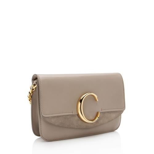 Chloe Shiny Calfskin C Mini Bag, Chloe Handbags