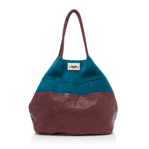 Chloe Suede Leather Boudoir Tote