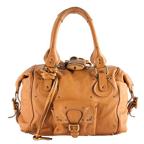 Chloe leather Paddington Front Pocket Satchel Handbag