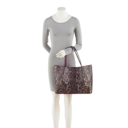 Christian Louboutin Leather Leopard Cabarock Large Tote