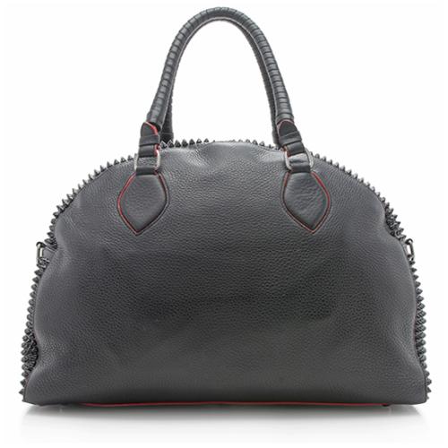 Christian Louboutin Leather Spiked Panettone Satchel 