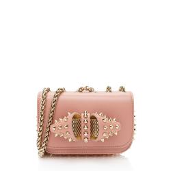 Christian Louboutin Leather Spiked Sweet Charity Mini Shoulder Bag