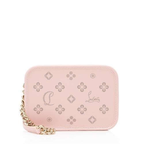 Christian Louboutin Perforated Leather Loubinthesky Small Camera Bag