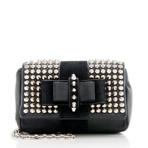 Christian Louboutin Sweety Charity Mini Spiked Leather Shoulder