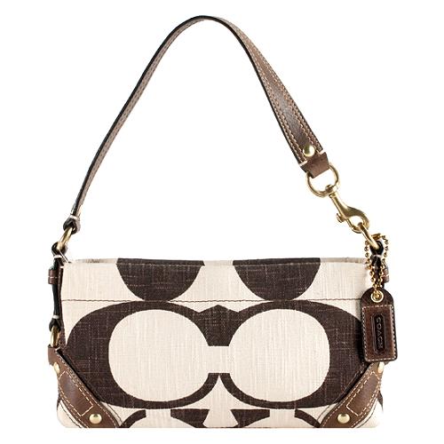 Coach Carly Signature Cotton Demi Shoulder Handbag | [Brand: id=11, name= Coach] Handbags | Bag Borrow or Steal