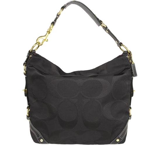 Coach Carly Signature Large Hobo Handbag