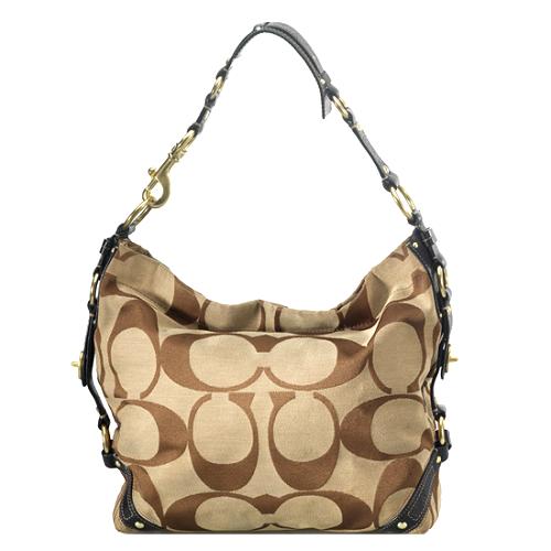 Coach Carly Signature Large Hobo Handbag