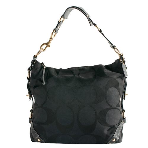 Coach Carly Signature Large Hobo Handbag