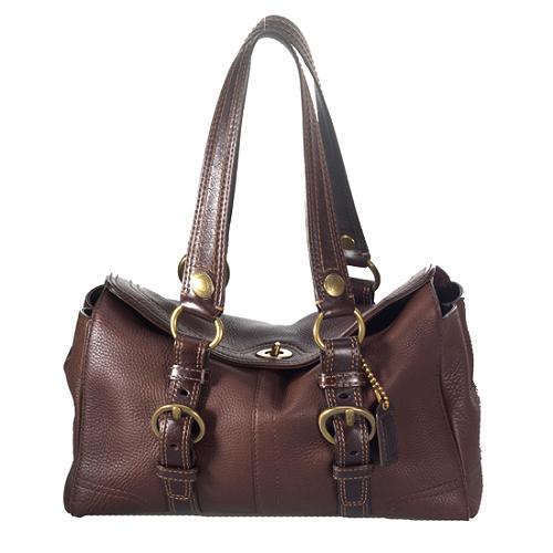 Coach Chelsea Pebbled Leather Satchel Handbag