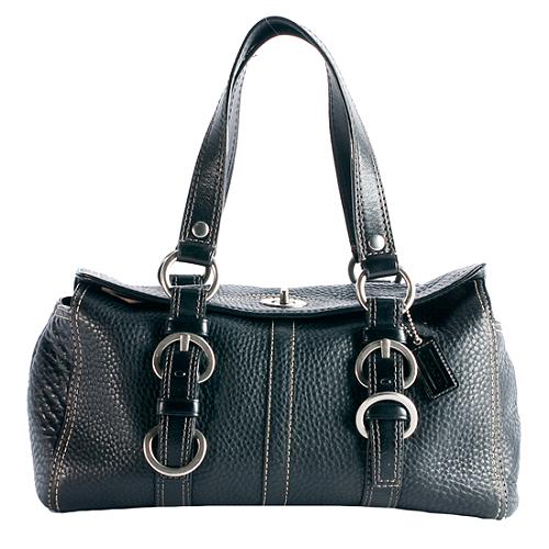 Coach Chelsea Pebbled Leather Satchel Handbag