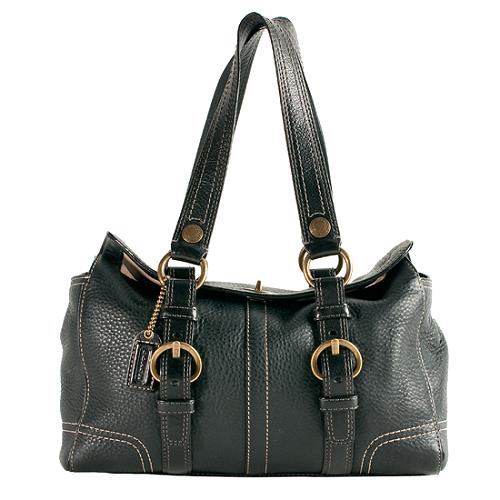 Coach Chelsea Pebbled Leather Satchel Handbag