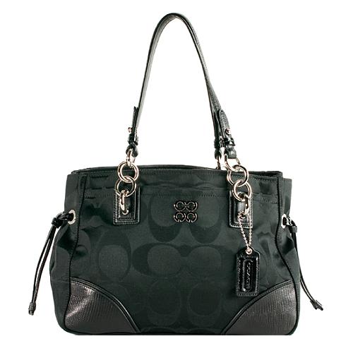 Coach Colette Signature Sateen Carryall Tote