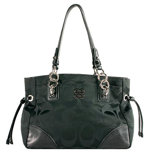 Coach Colette Signature Sateen Carryall Tote