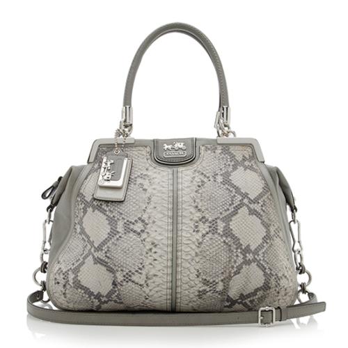 Coach Embossed Python Madison Pinnacle Lilly Satchel