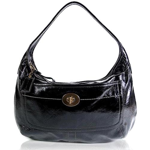 Coach Ergo Patent Leather Large Hobo Handbag