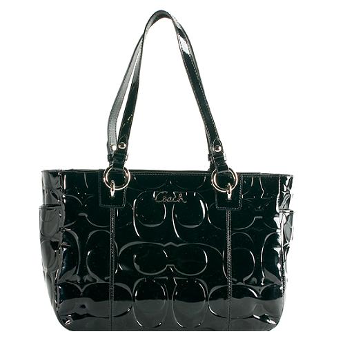 Coach Gallery Embossed Patent Leather East/West Tote