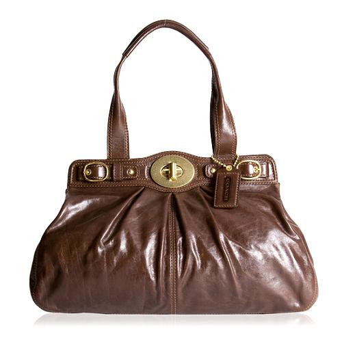 Coach Garnet Leather Satchel Handbag
