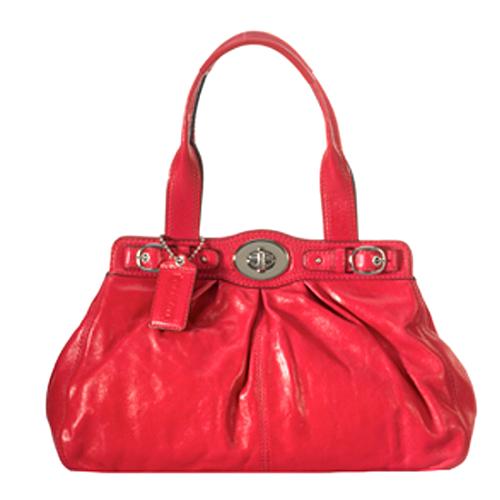 Coach 'Garnet' Leather Satchel Handbag