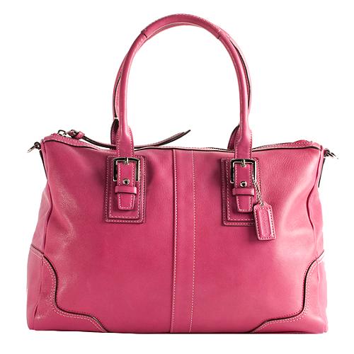 Coach Hamilton Leather Large Satchel Handbag