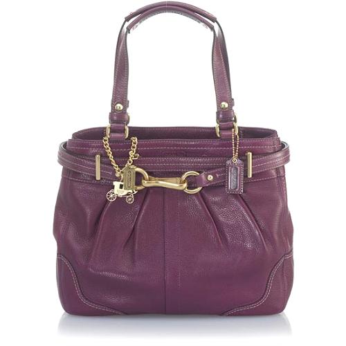 Coach Hamptons Leather Carryall Tote