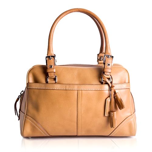 Coach Hamptons Leather Satchel Handbag