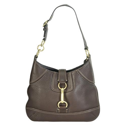 Coach Hamptons Pebbled Leather Hobo Handbag