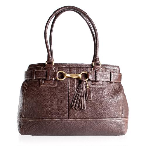 Coach Hamptons Pebbled Leather Large Carryall Tote