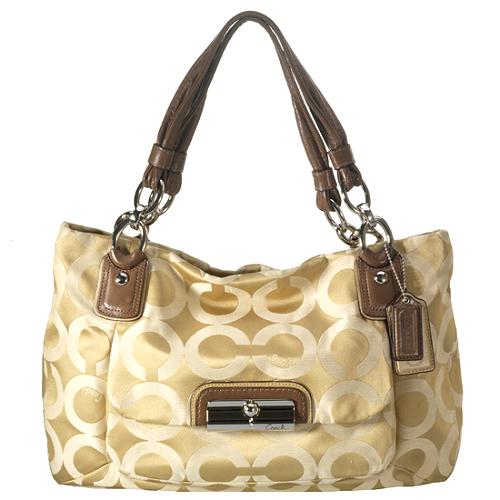 Coach 'Kristin' Op Art Sateen Hobo Handbag