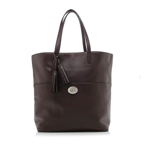 Coach Leather Leagacy Turnlock Tote