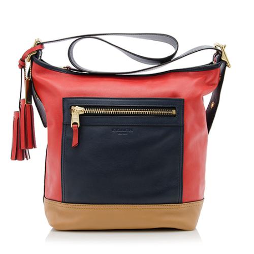 Coach Leather Legacy Colorblock Duffle Bag