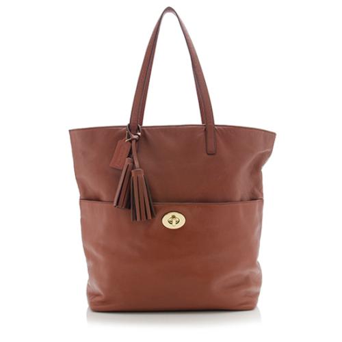 Coach Leather Legacy Turnlock Tote