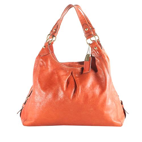 Coach Leather Maggie Large Hobo Bag