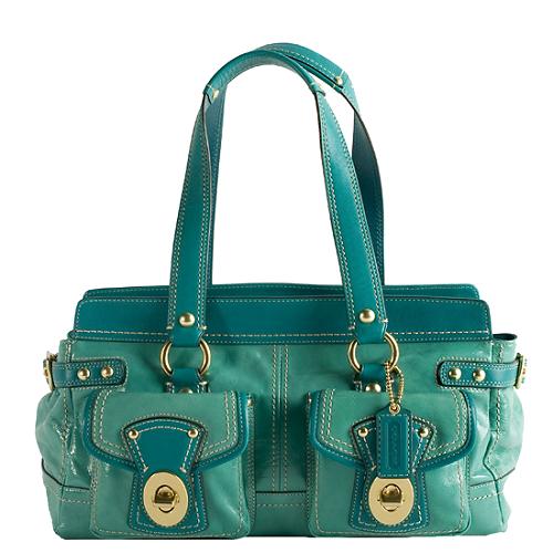 Coach Legacy Patent Leather Satchel Handbag