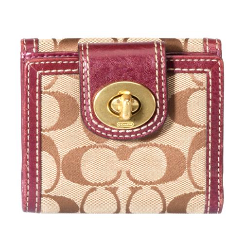 Coach Signature Turnlock Wallet Coach