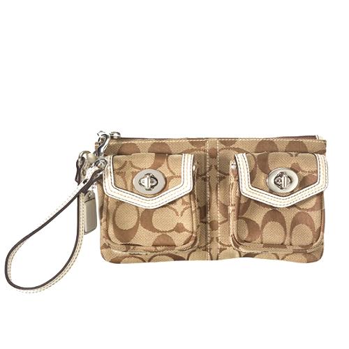 Coach Legacy Signature Wristlet