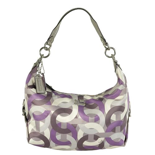 Coach Madison Chainlink Convertible Hobo Handbag