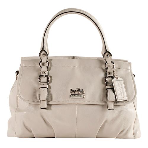 Coach Madison Leather Flap Carryall Tote