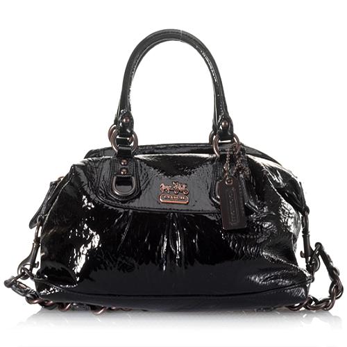 Coach Madison Patent Leather 'Sabrina' Satchel Handbag
